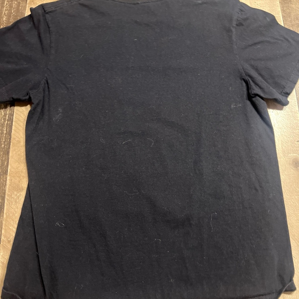 Black Graphic Tee with Tupac Print mens M - Picture 2 of 5